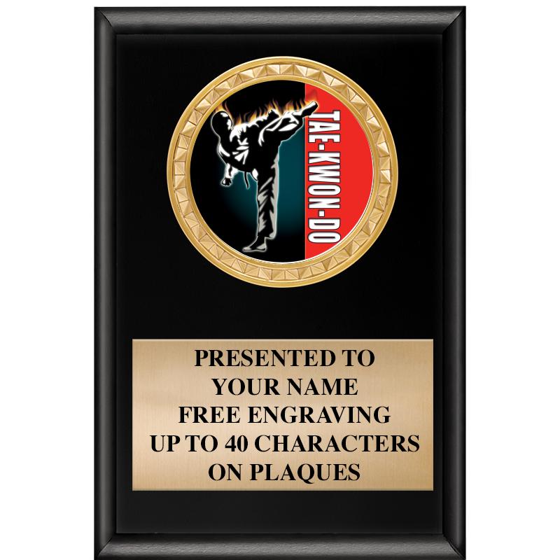 4" X 6" SHINY BLACK INSERT PLQ