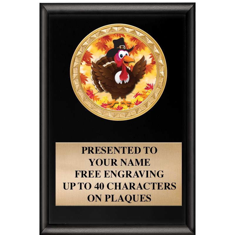 4" X 6" SHINY BLACK INSERT PLQ