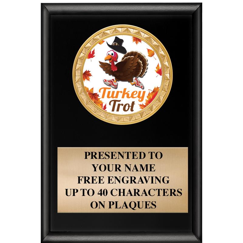 4" X 6" SHINY BLACK INSERT PLQ