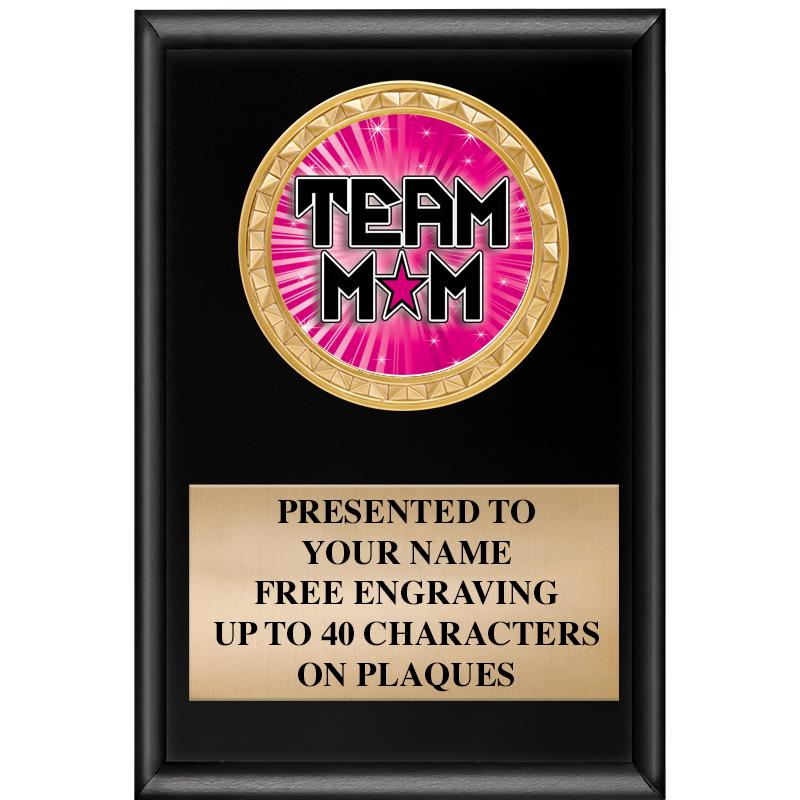 4" X 6" SHINY BLACK INSERT PLQ