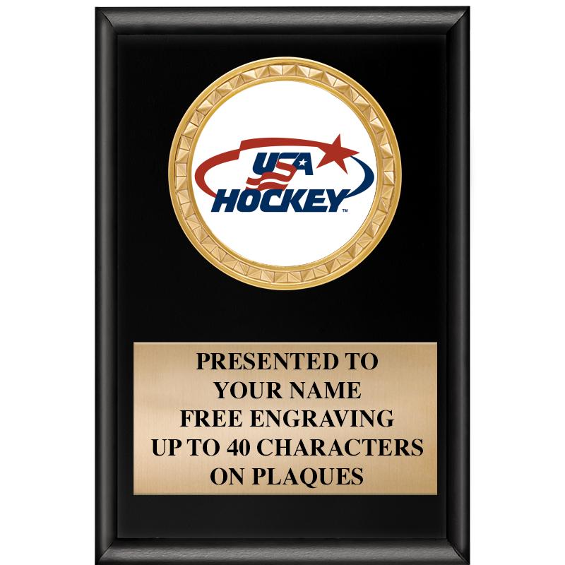 4" X 6" SHINY BLACK INSERT PLQ