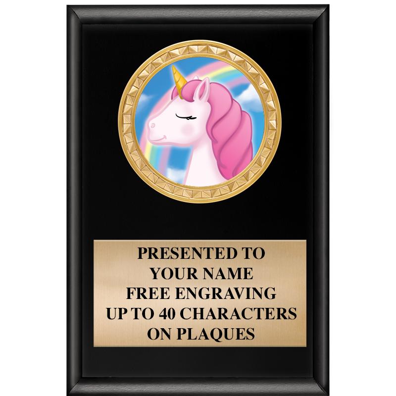 4" X 6" SHINY BLACK INSERT PLQ