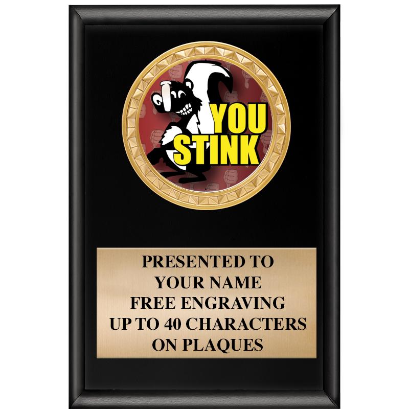 4" X 6" SHINY BLACK INSERT PLQ