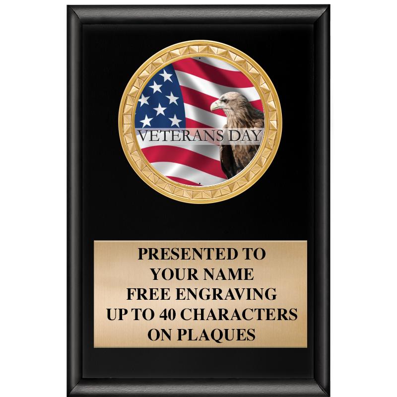 4" X 6" SHINY BLACK INSERT PLQ