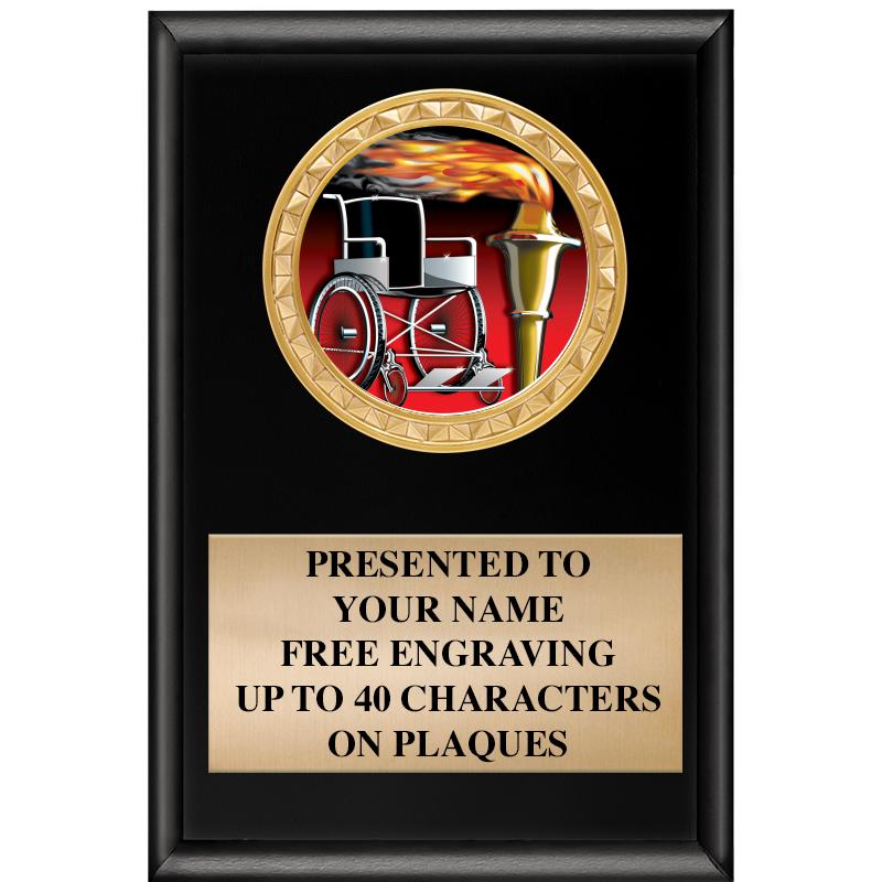 4" X 6" SHINY BLACK INSERT PLQ