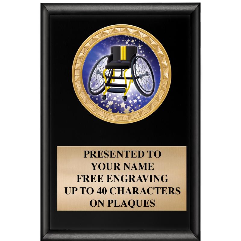 4" X 6" SHINY BLACK INSERT PLQ