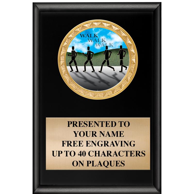 4" X 6" SHINY BLACK INSERT PLQ