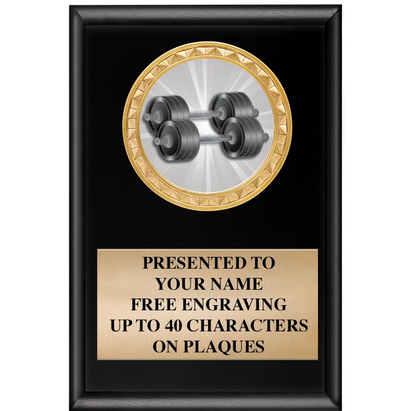 4" X 6" SHINY BLACK INSERT PLQ