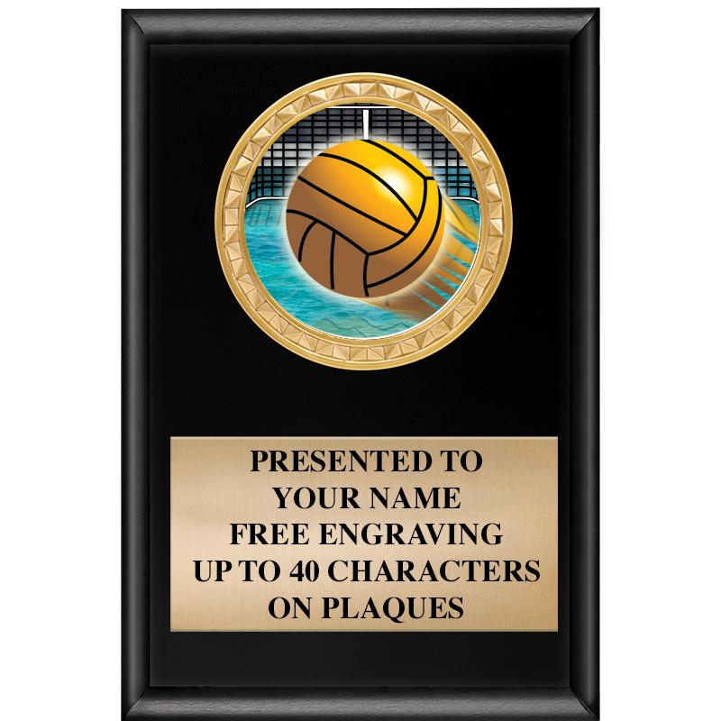 4" X 6" SHINY BLACK INSERT PLQ