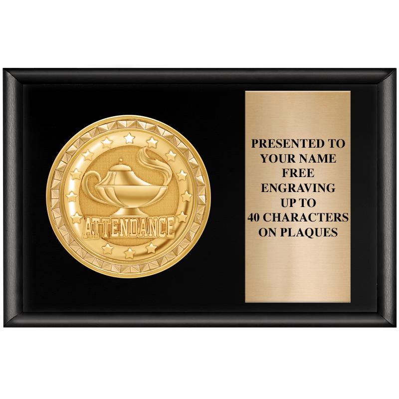 6" X 4" SHINY BLK INSERT PLQ