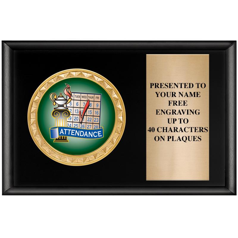 6" X 4" SHINY BLK INSERT PLQ