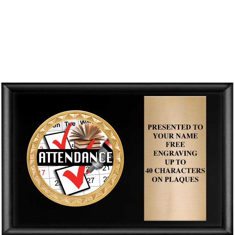 6" X 4" SHINY BLK INSERT PLQ