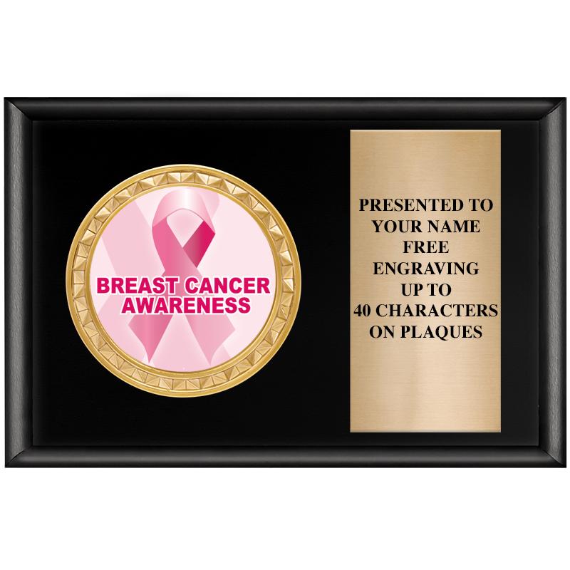 6" X 4" SHINY BLK INSERT PLQ