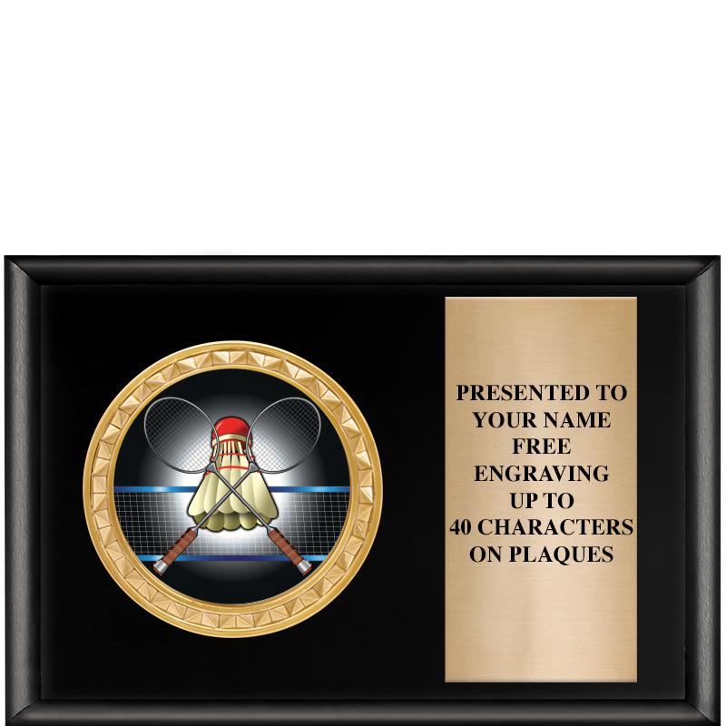 6" X 4" SHINY BLK INSERT PLQ