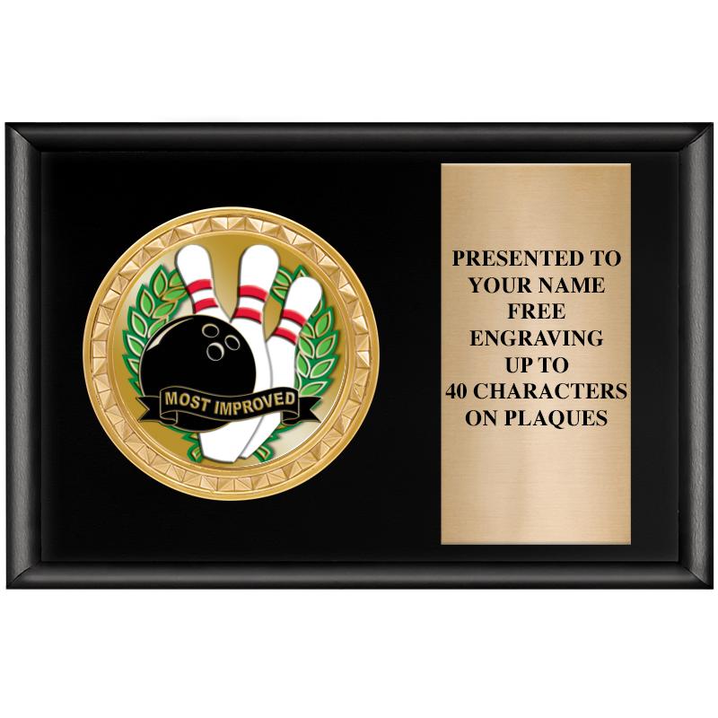 6" X 4" SHINY BLK INSERT PLQ