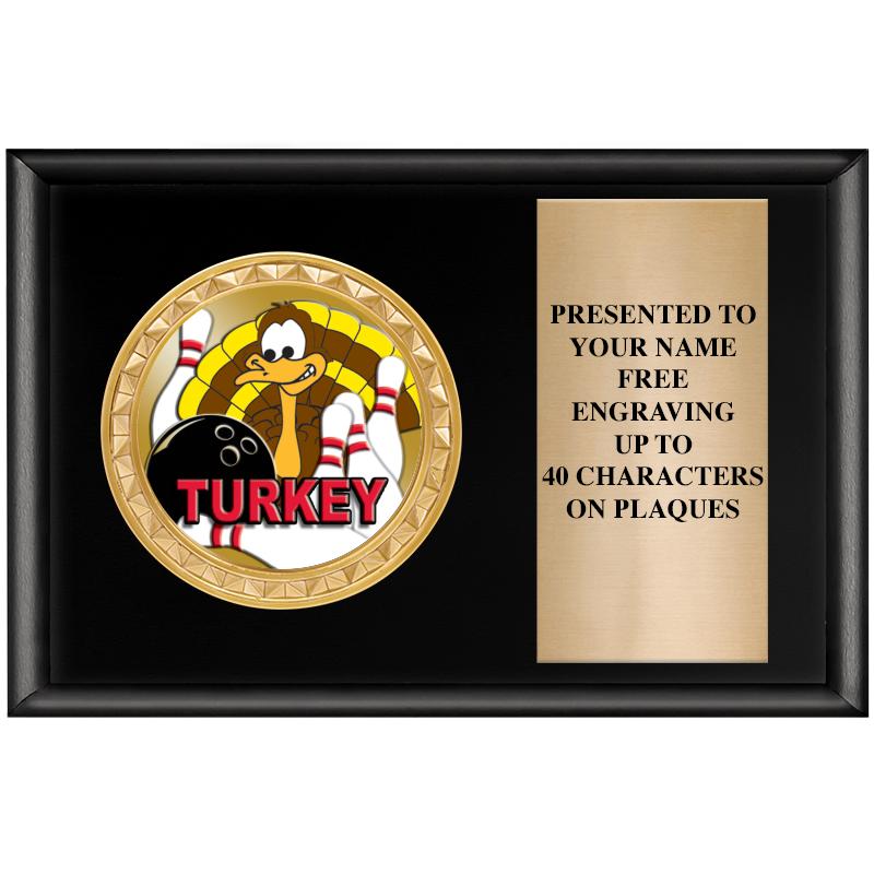 6" X 4" SHINY BLK INSERT PLQ