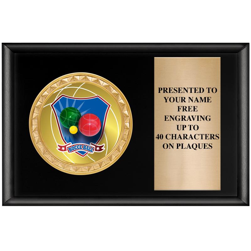 6" X 4" SHINY BLK INSERT PLQ