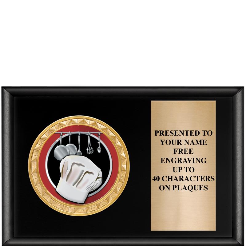 6" X 4" SHINY BLK INSERT PLQ