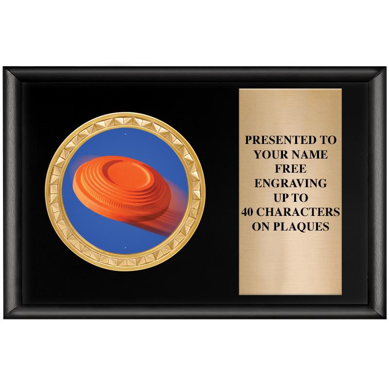 6" X 4" SHINY BLK INSERT PLQ