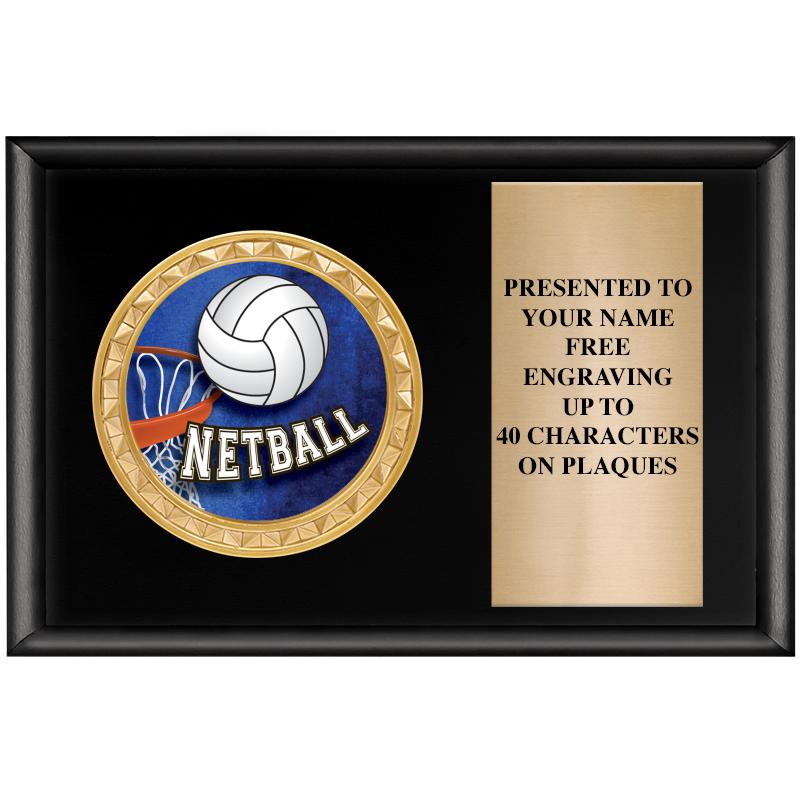 6" X 4" SHINY BLK INSERT PLQ