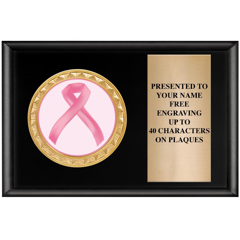 6" X 4" SHINY BLK INSERT PLQ