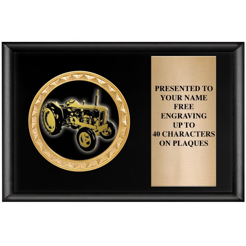 6" X 4" SHINY BLK INSERT PLQ