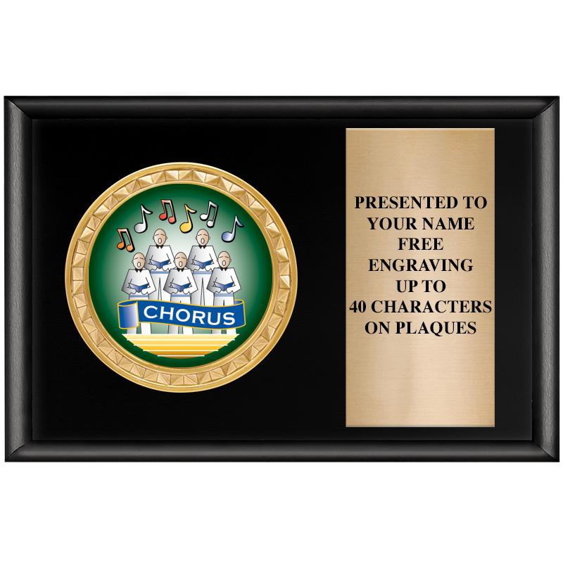 6" X 4" SHINY BLK INSERT PLQ