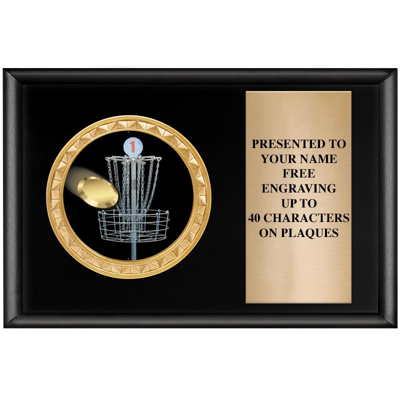 6" X 4" SHINY BLK INSERT PLQ