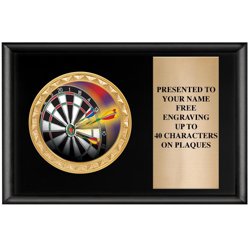 6" X 4" SHINY BLK INSERT PLQ