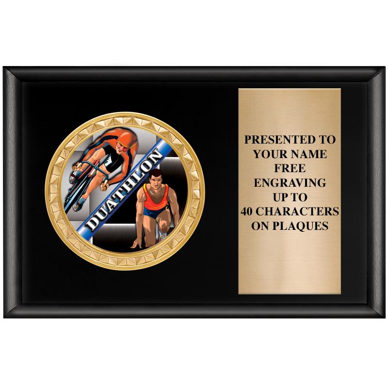 6" X 4" SHINY BLK INSERT PLQ