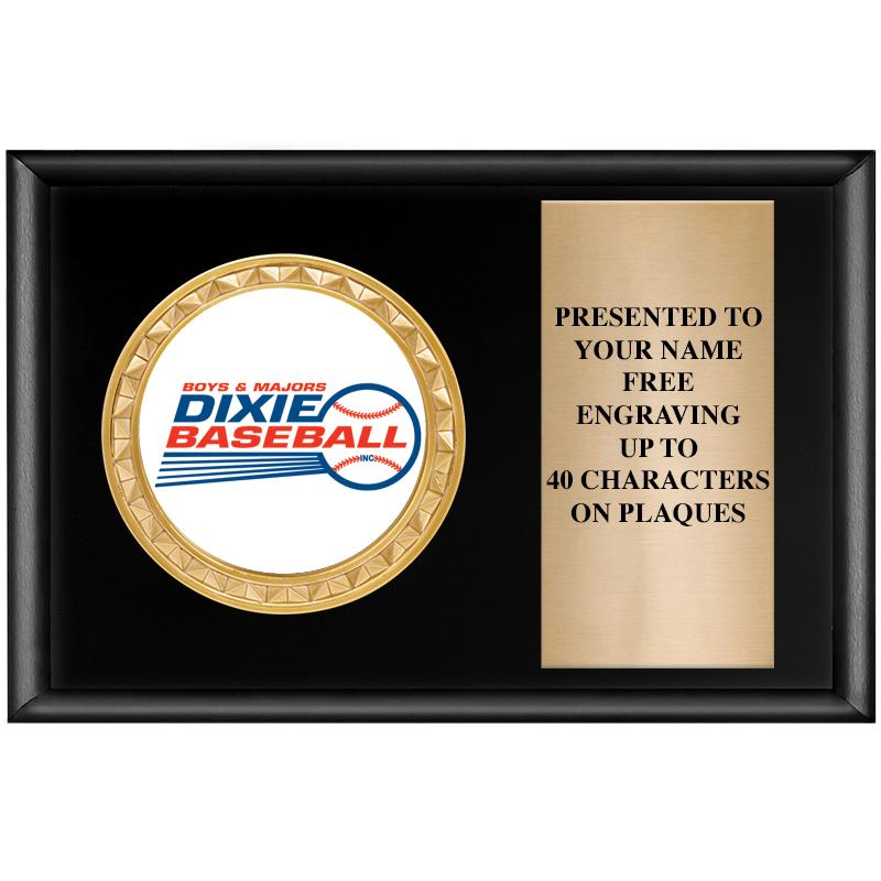 6" X 4" SHINY BLK INSERT PLQ