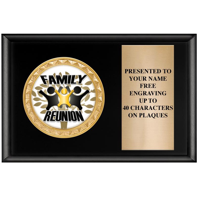 6" X 4" SHINY BLK INSERT PLQ