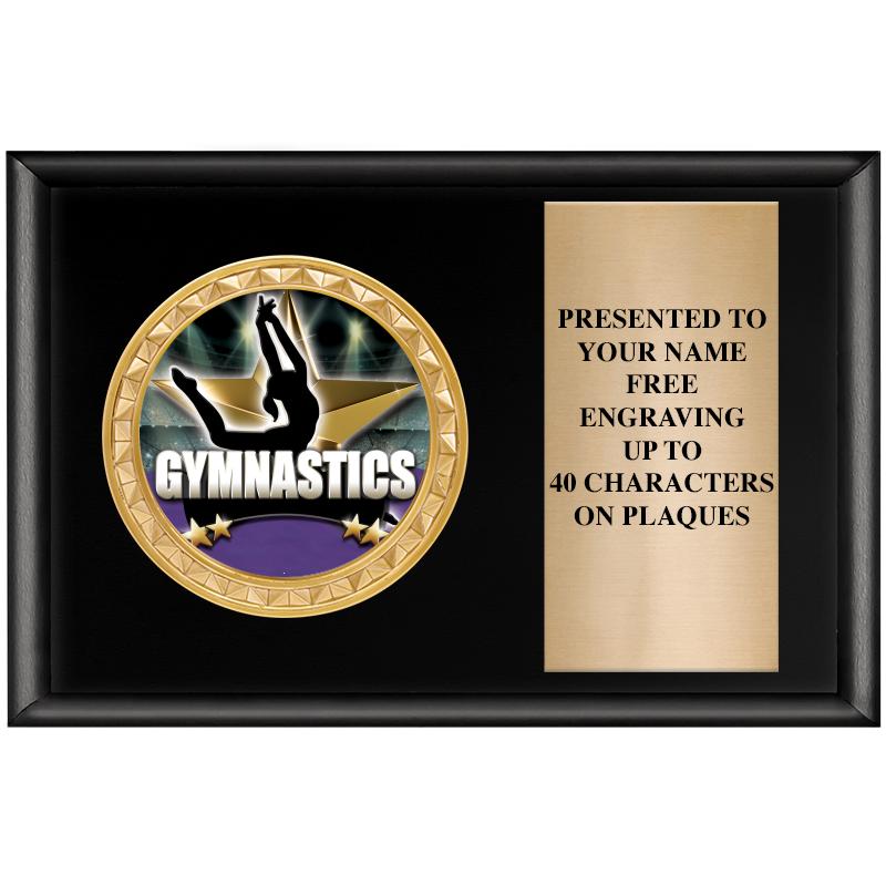 6" X 4" SHINY BLK INSERT PLQ