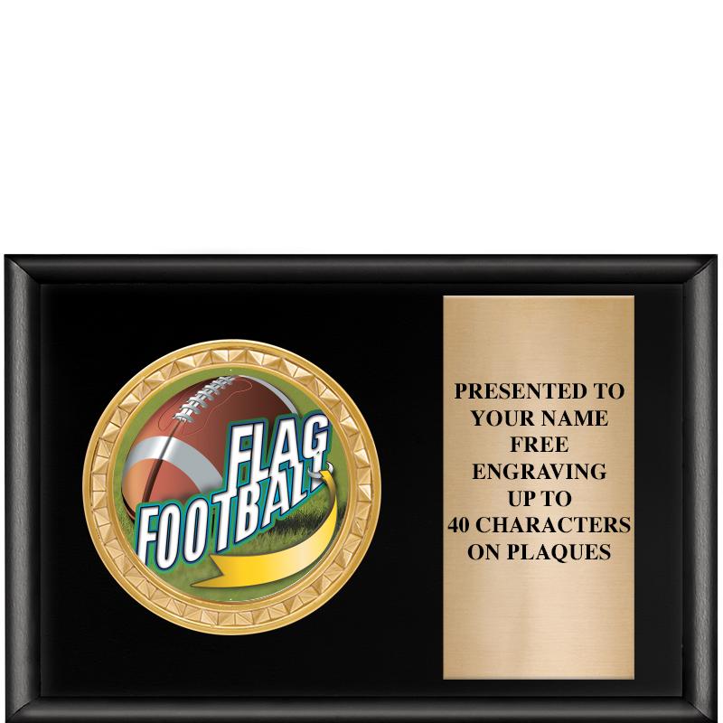 6" X 4" SHINY BLK INSERT PLQ