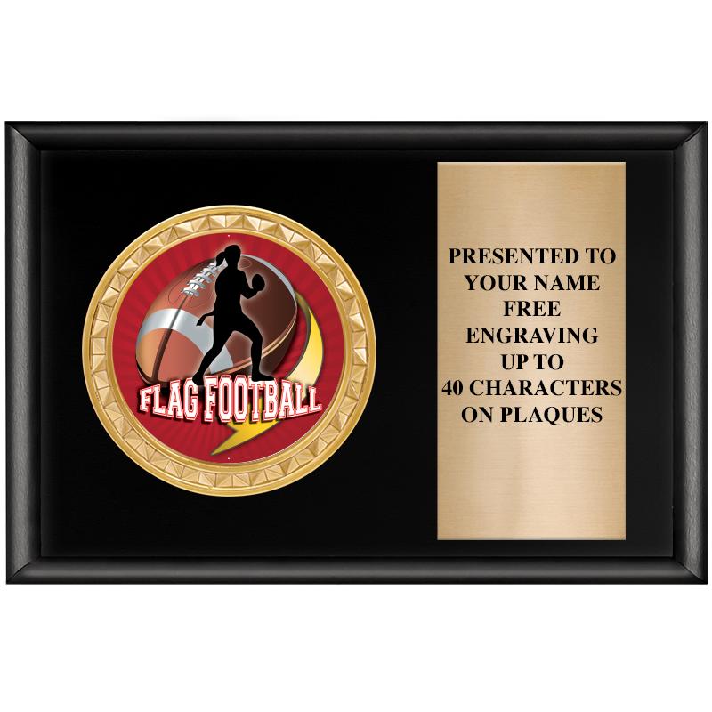 6" X 4" SHINY BLK INSERT PLQ