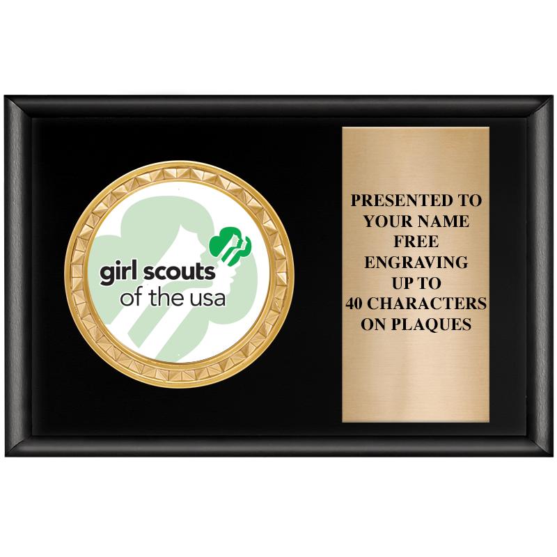 6" X 4" SHINY BLK INSERT PLQ