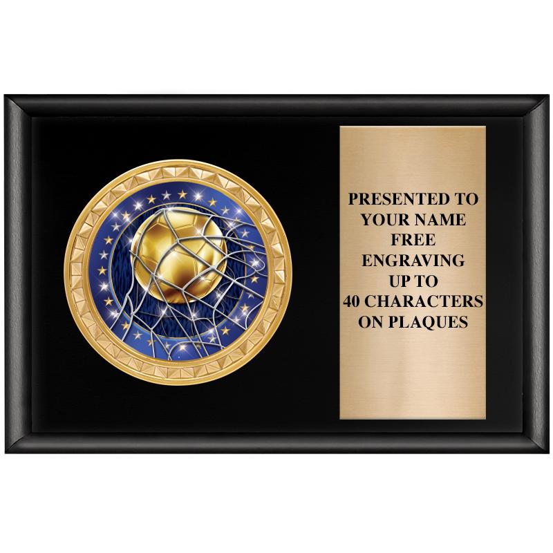 6" X 4" SHINY BLK INSERT PLQ