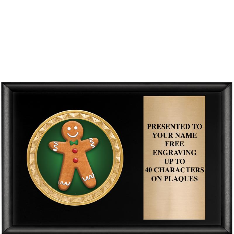 6" X 4" SHINY BLK INSERT PLQ