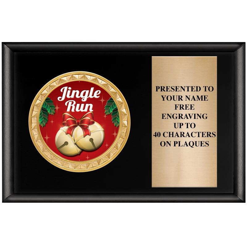 6" X 4" SHINY BLK INSERT PLQ