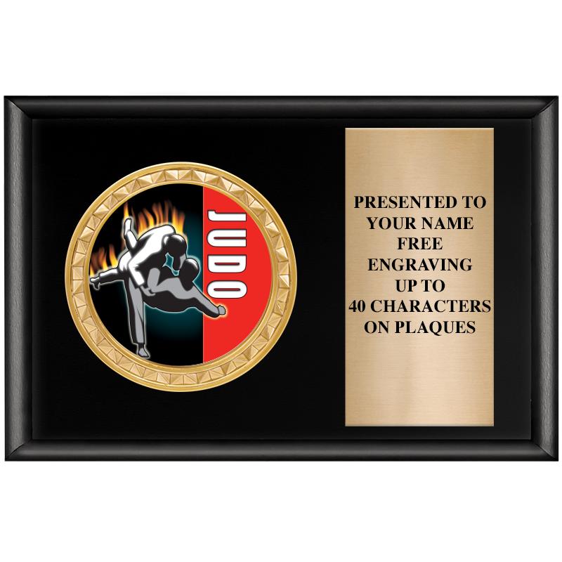 6" X 4" SHINY BLK INSERT PLQ