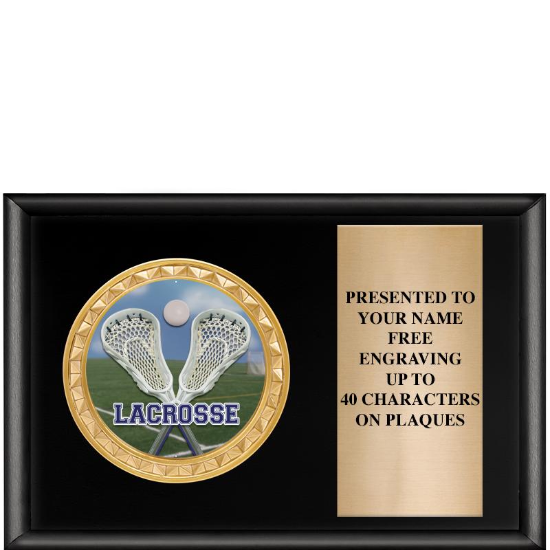 6" X 4" SHINY BLK INSERT PLQ