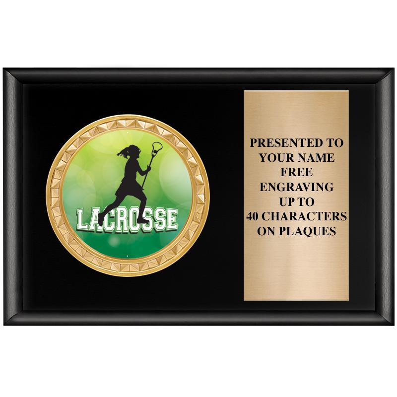 6" X 4" SHINY BLK INSERT PLQ