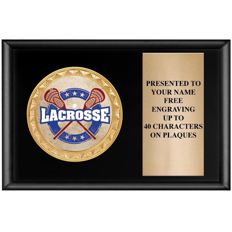 6" X 4" SHINY BLK INSERT PLQ