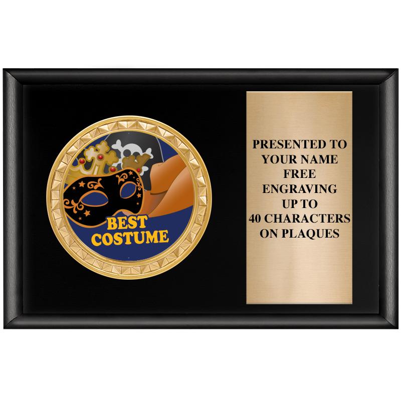 6" X 4" SHINY BLK INSERT PLQ