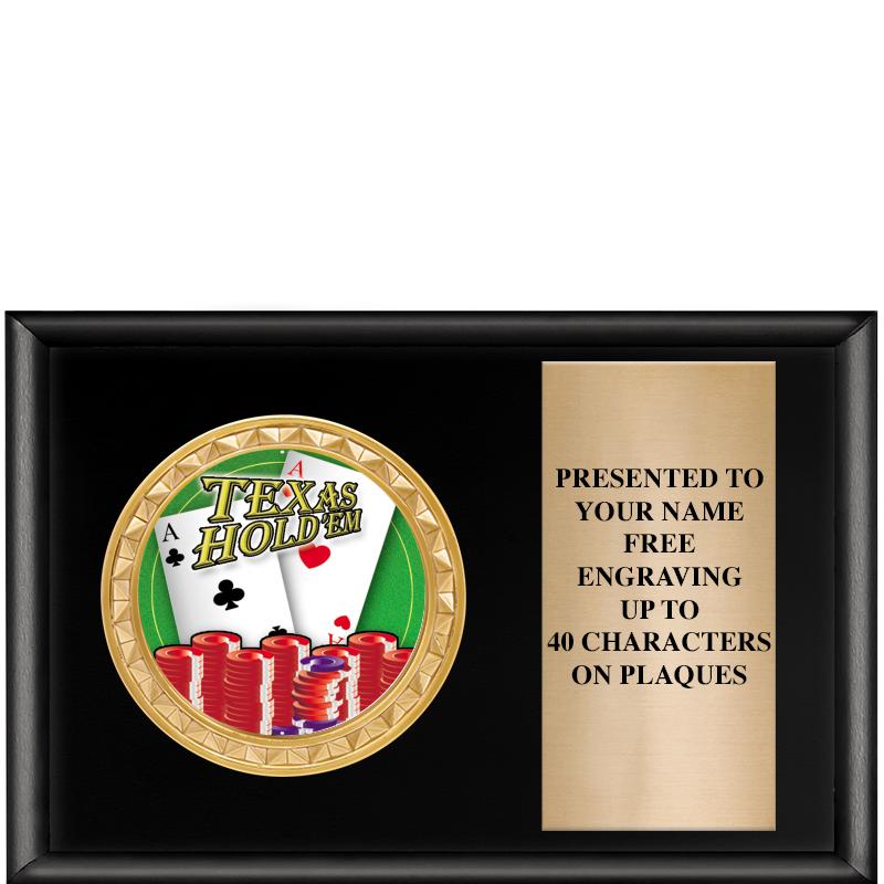 6" X 4" SHINY BLK INSERT PLQ