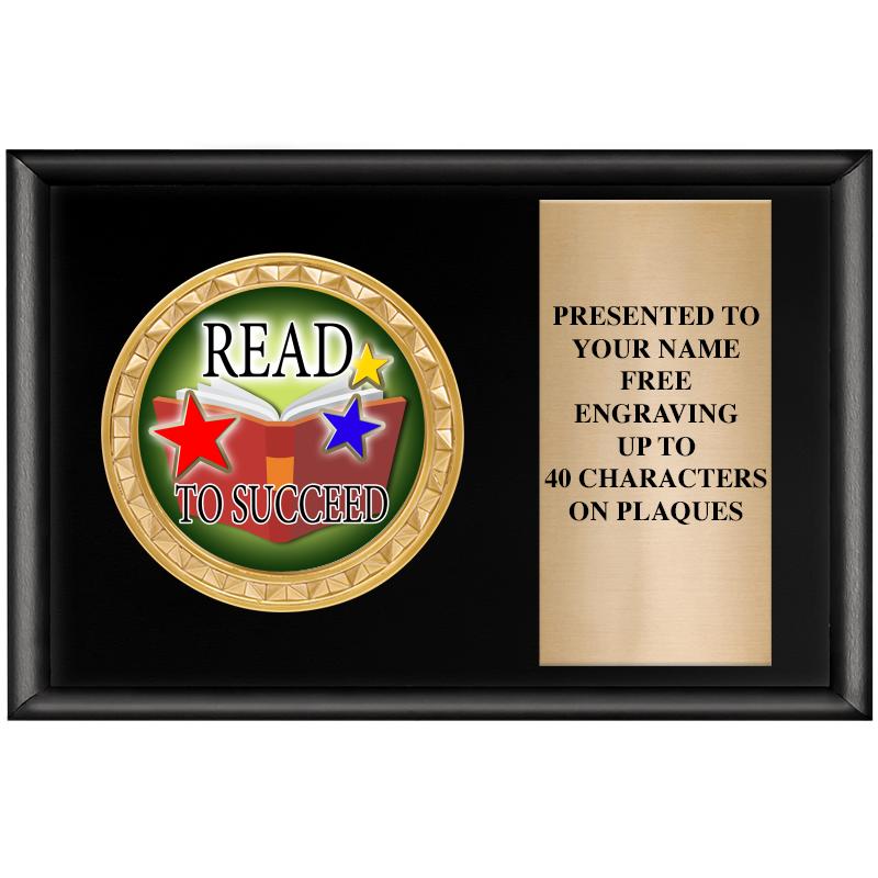 6" X 4" SHINY BLK INSERT PLQ