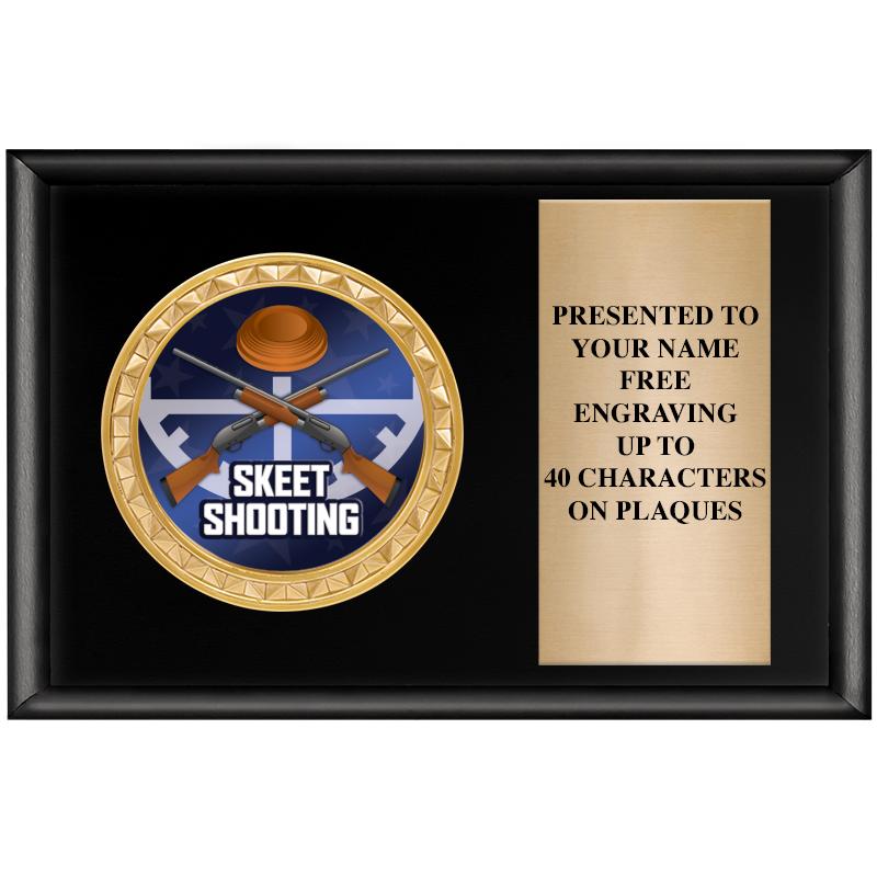 6" X 4" SHINY BLK INSERT PLQ