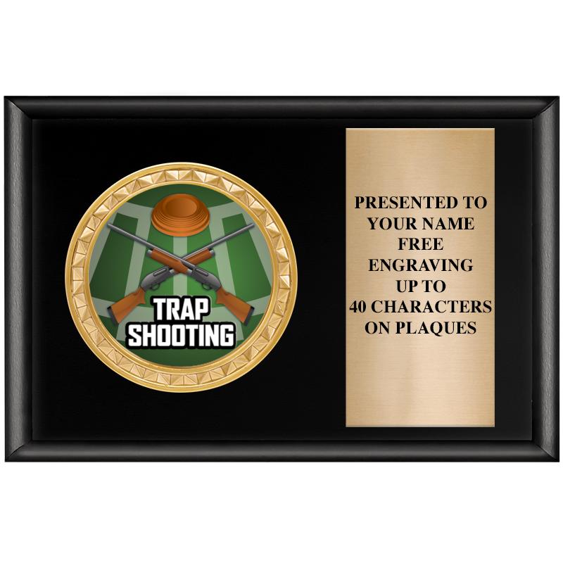 6" X 4" SHINY BLK INSERT PLQ