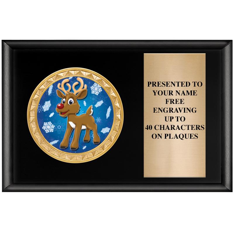 6" X 4" SHINY BLK INSERT PLQ