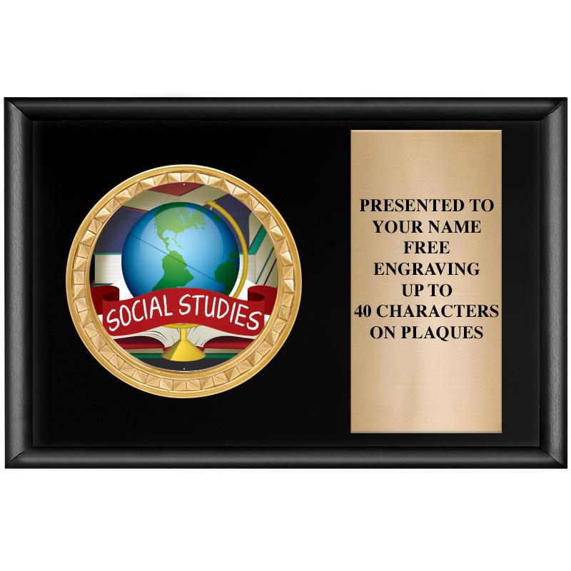 6" X 4" SHINY BLK INSERT PLQ